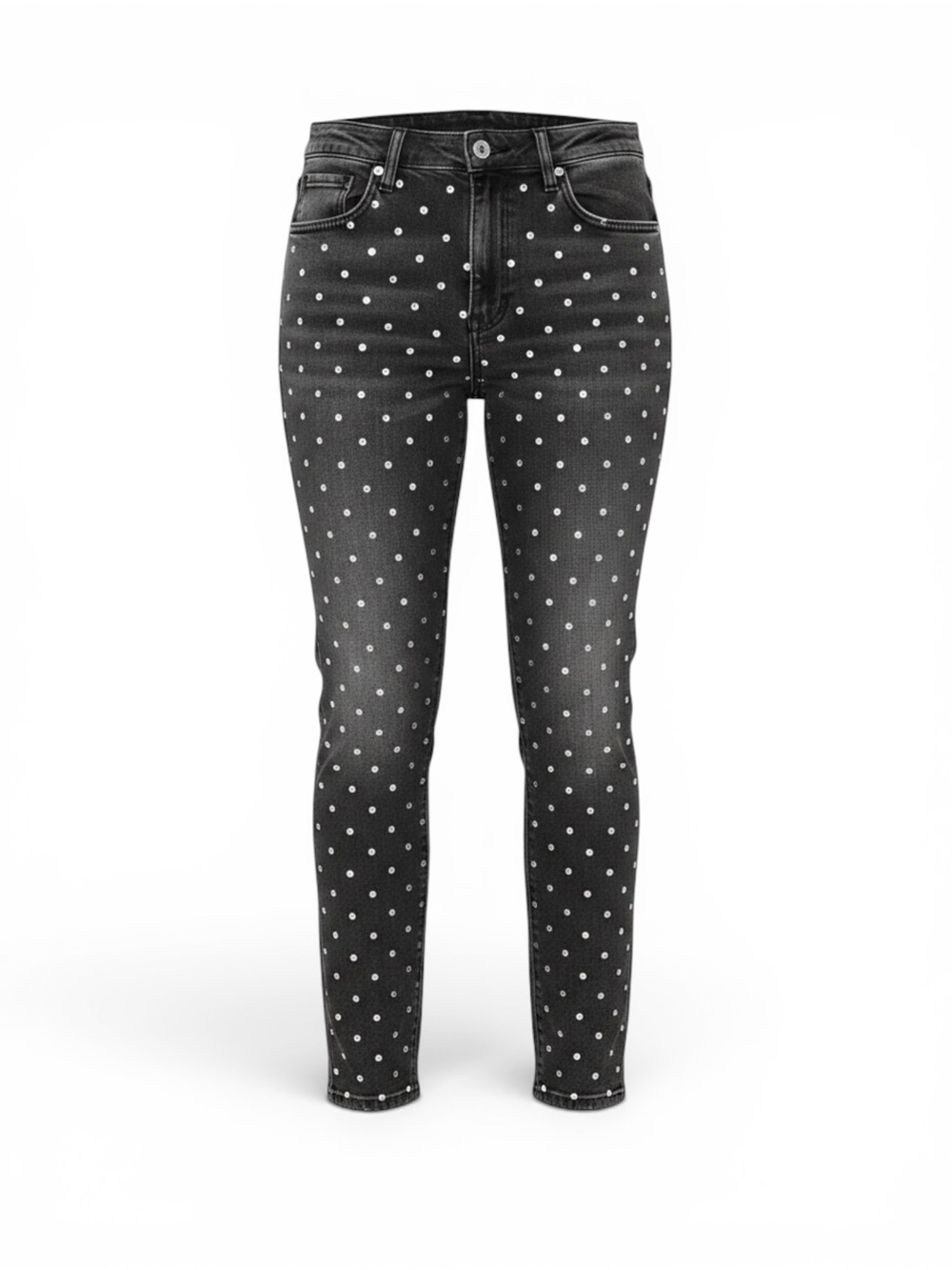 Pilcro Ultra High Rise Beaded Straight Jeans Size 30